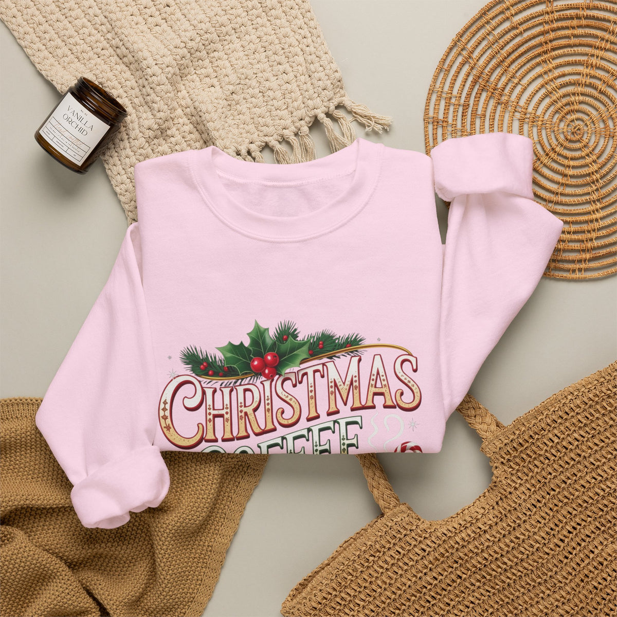Christmas Coffee Club Sweatshirt — Cozy Holiday Crewneck for Coffee Lovers