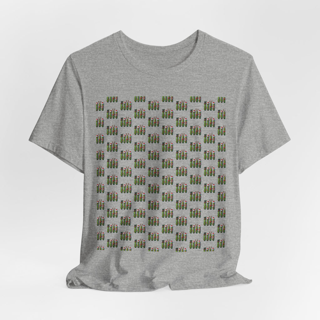 Binocular Pattern T‑Shirt — Retro Explorer Optics Graphic Tee
