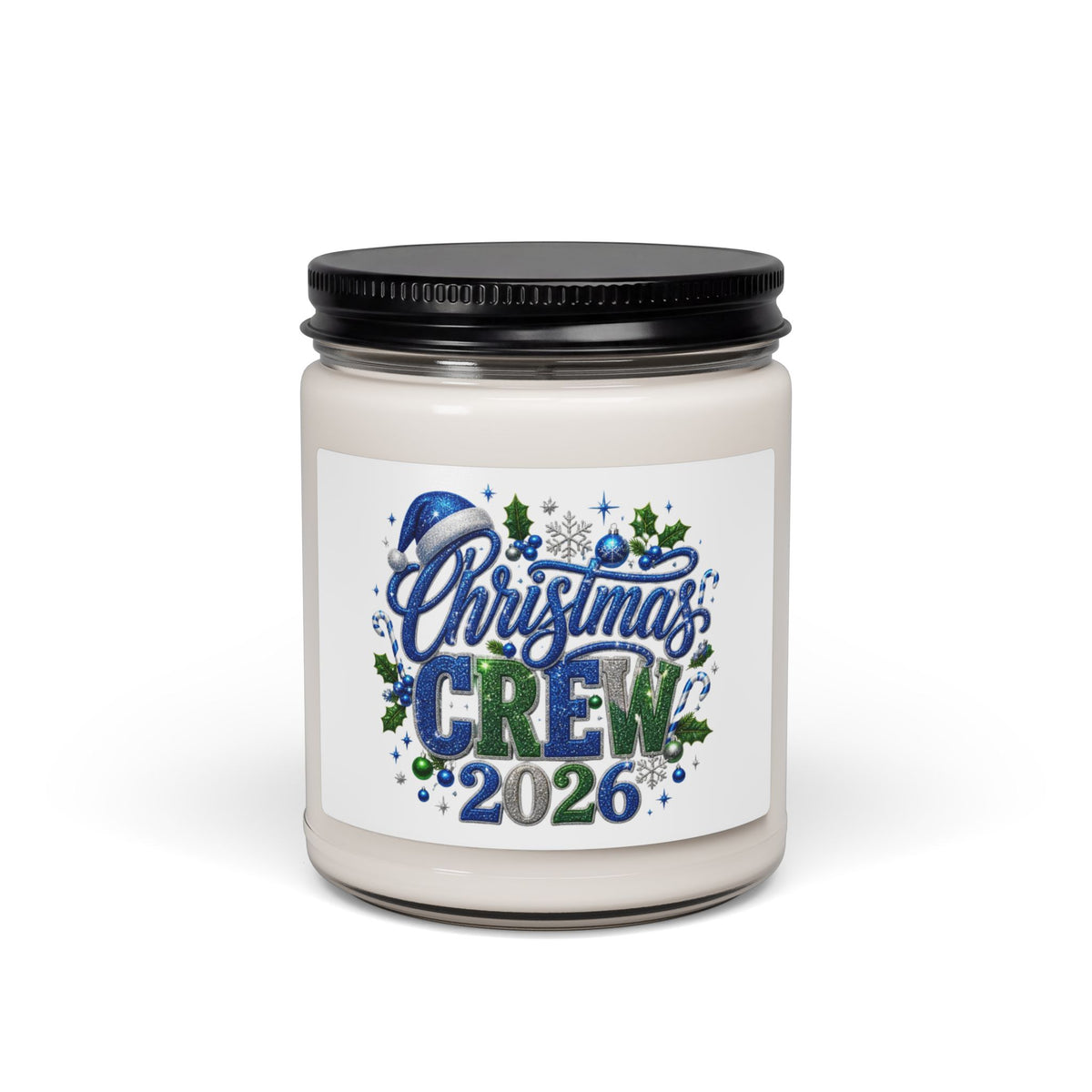 Christmas Crew Scented Soy Candle — 9oz Holiday Jar Candle