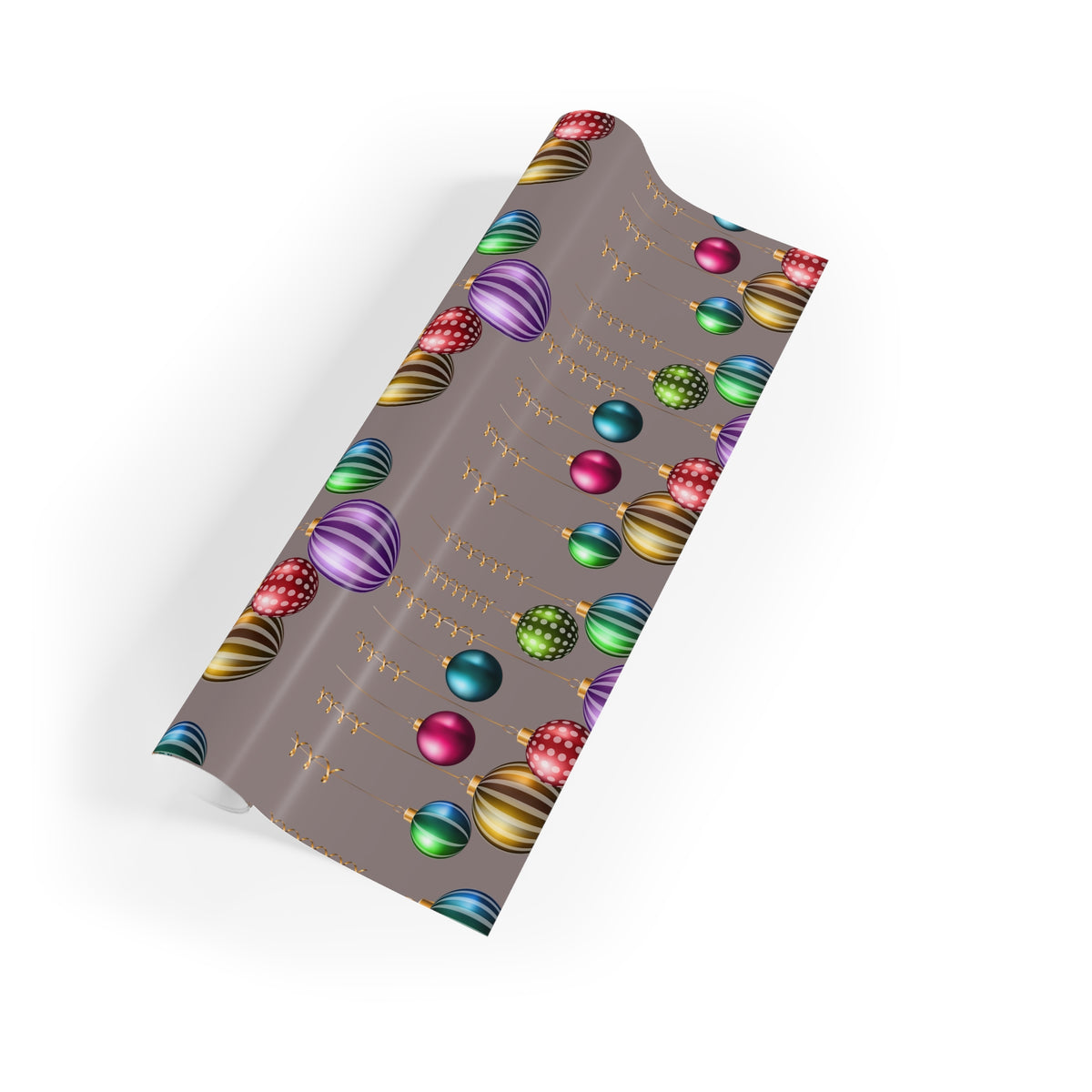 Christmas Ornaments Gift Wrap Roll — Festive Holiday Wrapping Paper