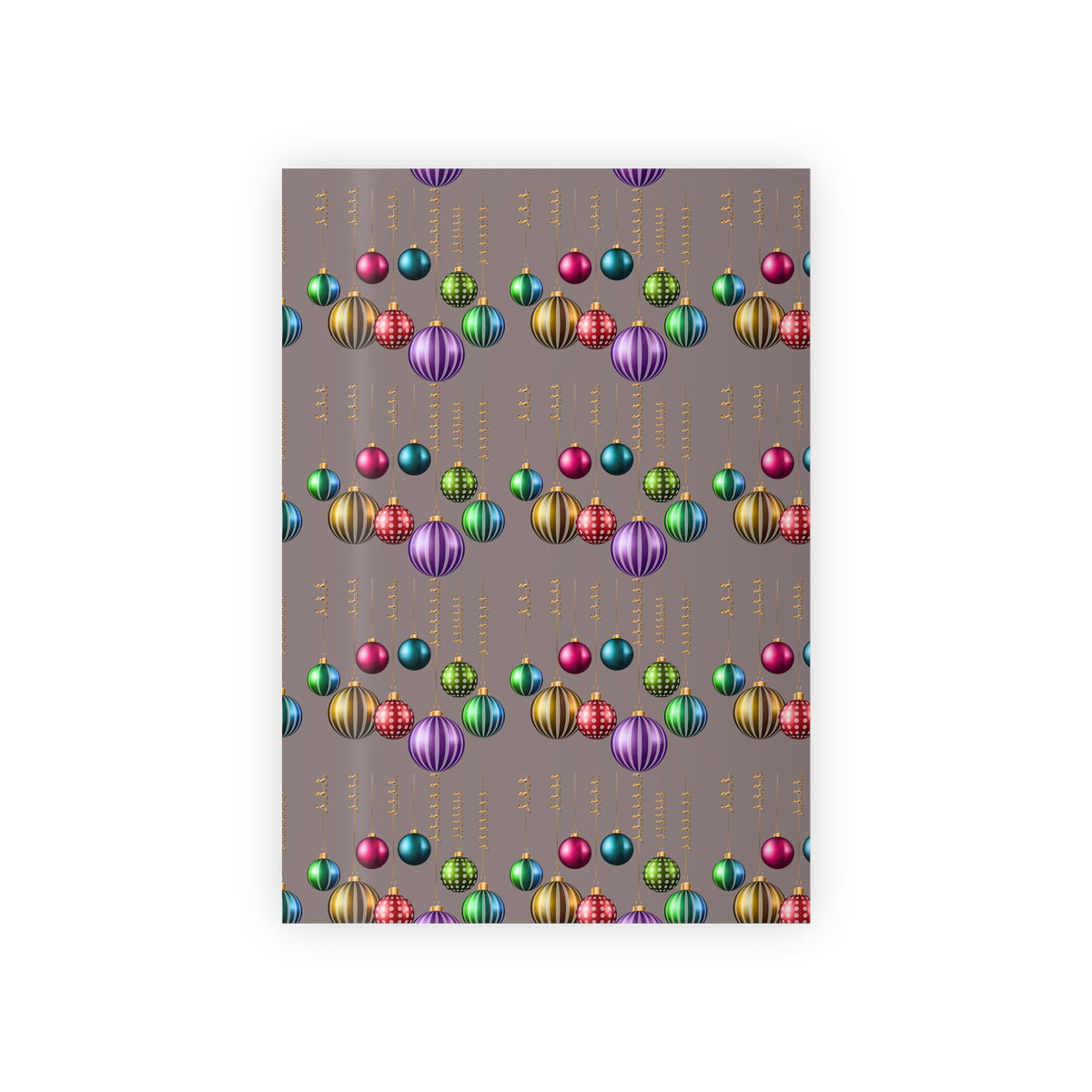 Christmas Ornaments Gift Wrap Roll — Festive Holiday Wrapping Paper