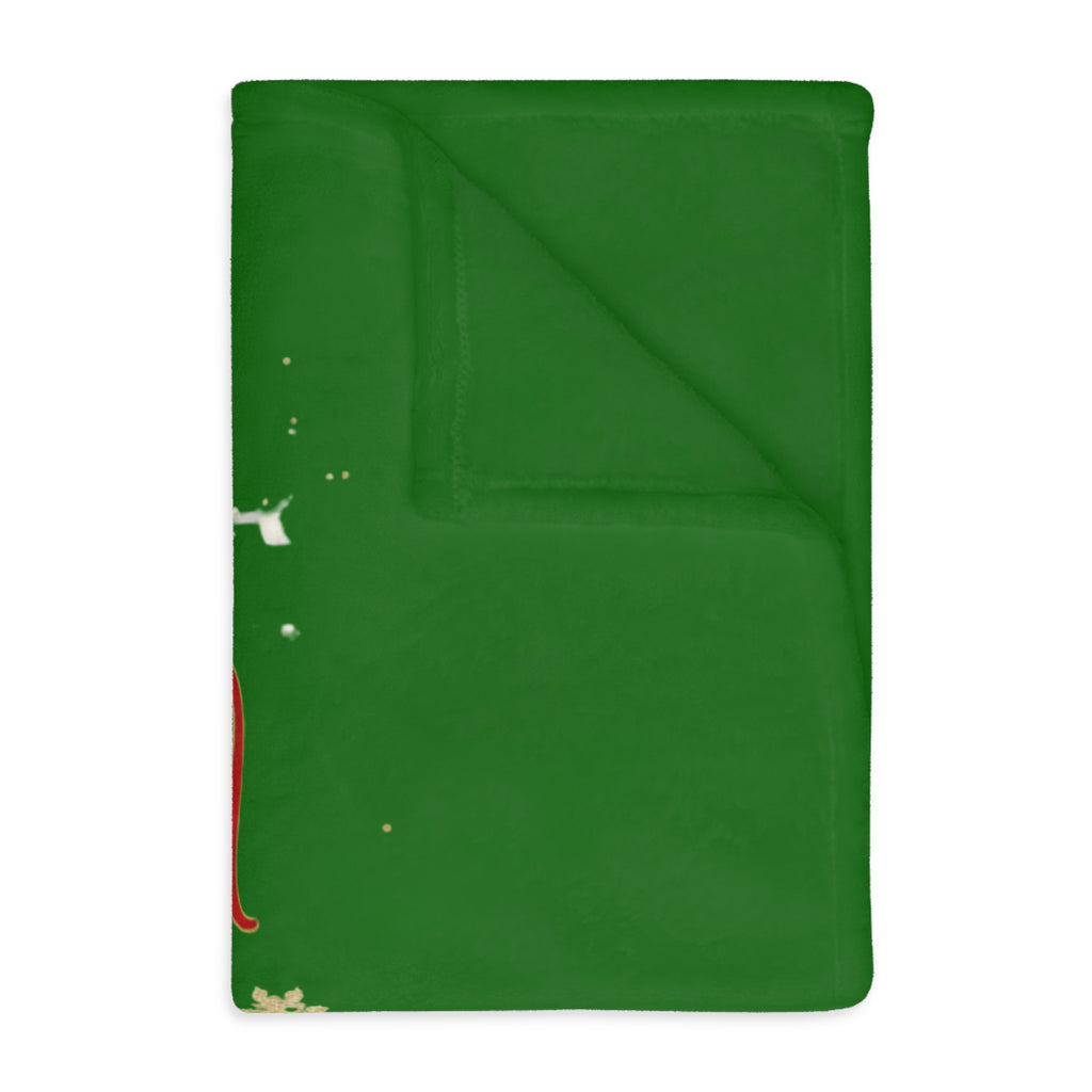 Christmas 2025 Family Blanket — Festive Velveteen Microfiber Throw