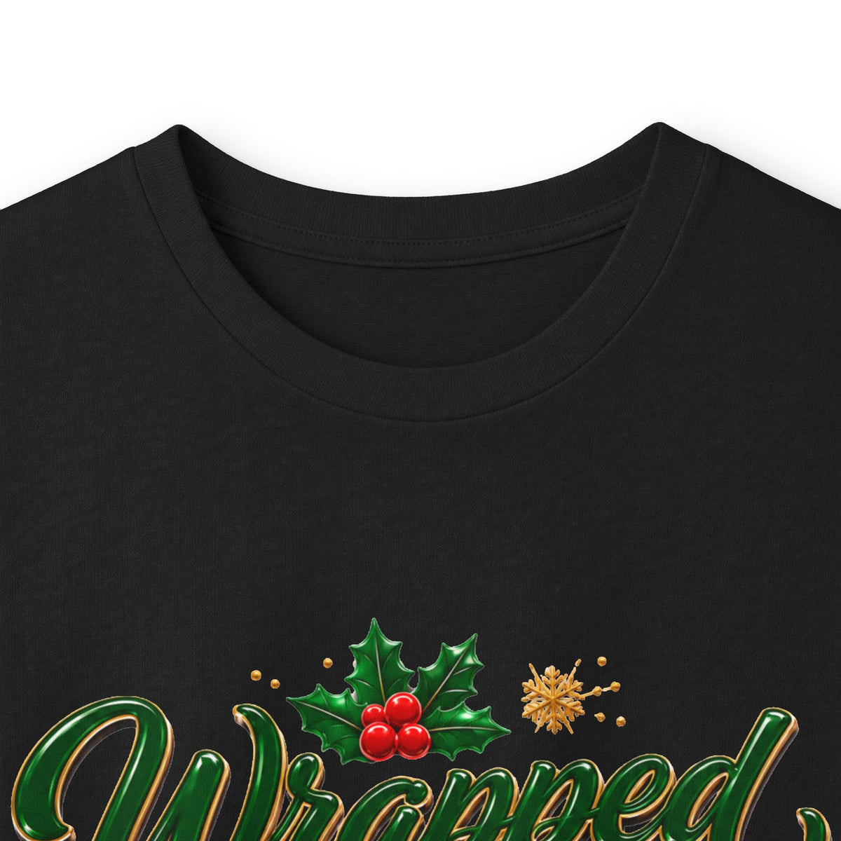 Long Sleeve Tee — "Wrapped in Christmas Love" Holiday Graphic Shirt