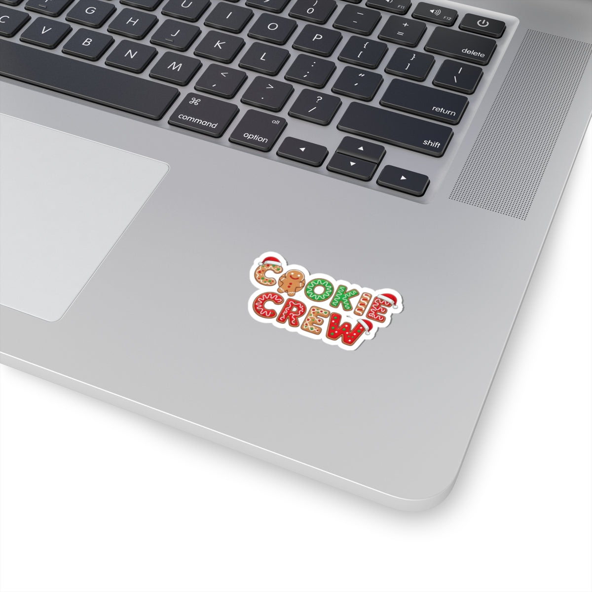 Cookie Crew Kiss-Cut Sticker — Festive Christmas Gingerbread Holiday Decal