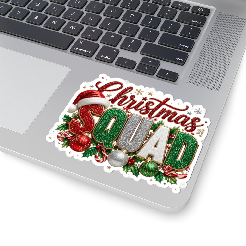 Christmas Squad Sticker — Festive Kiss-Cut Holiday Decal