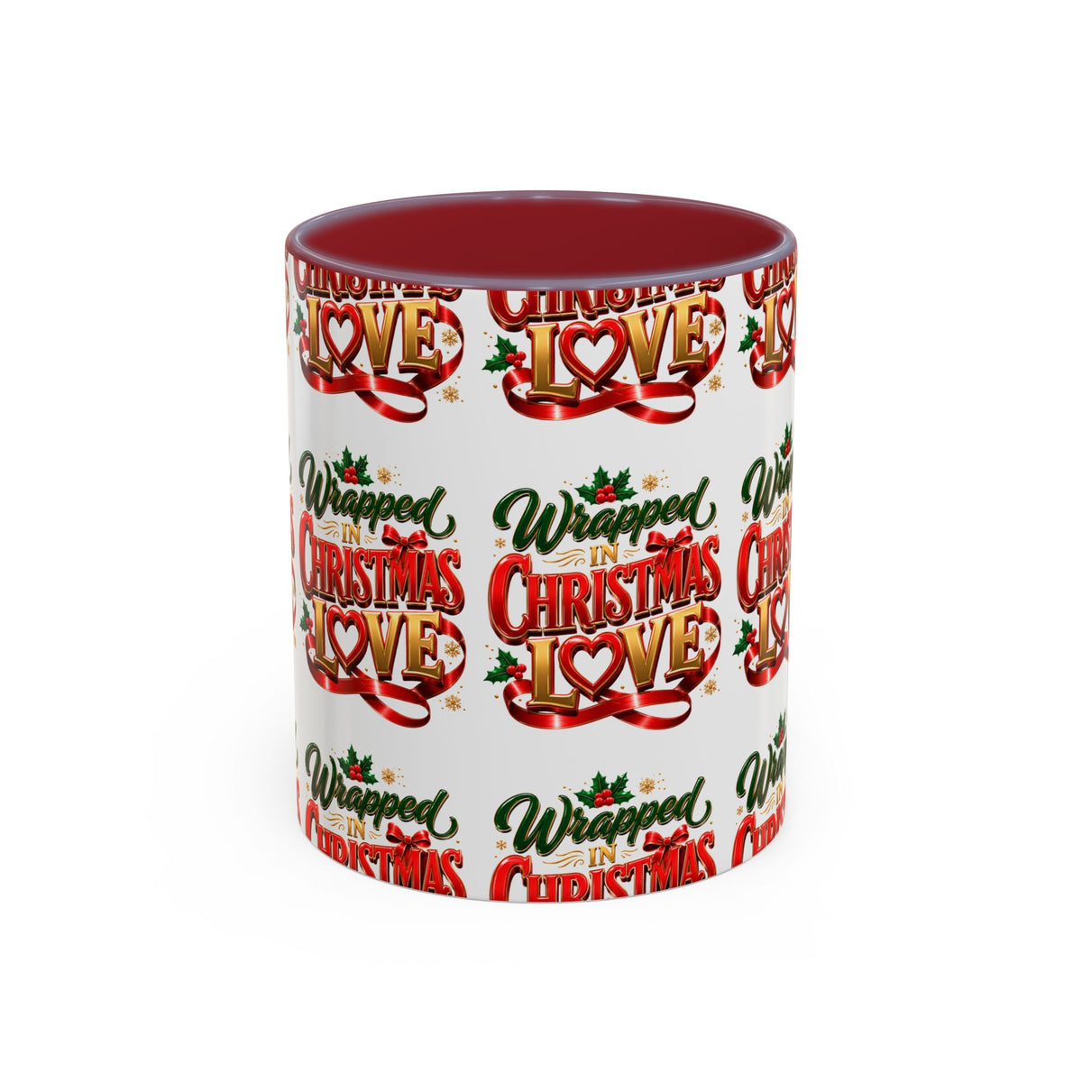 Wrapped Christmas Love Accent Coffee Mug – Festive Holiday Tea & Cocoa Cup