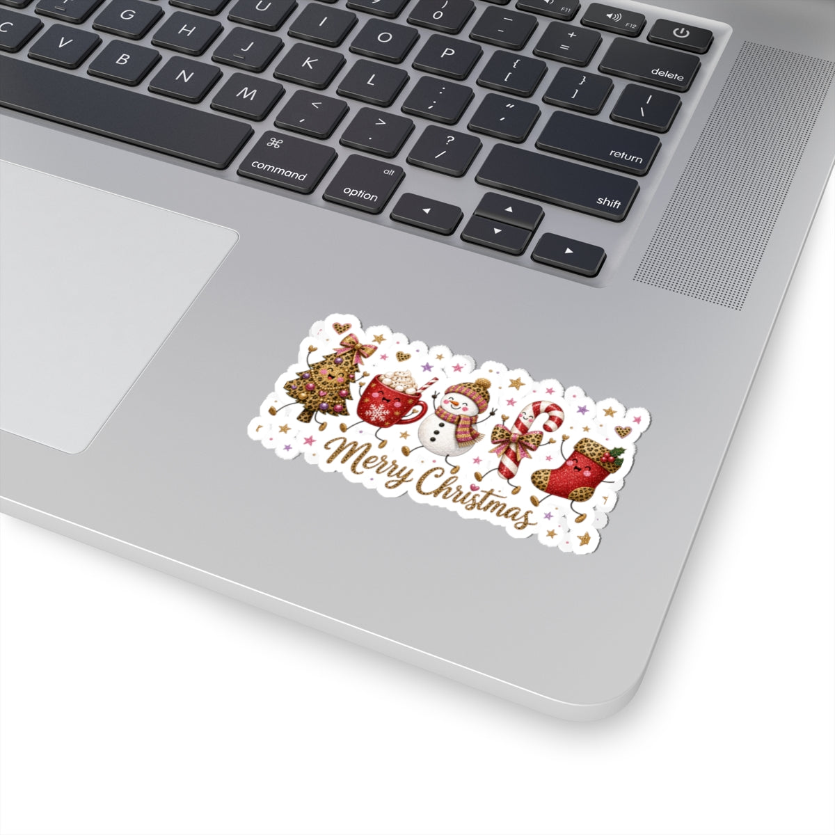 Merry Christmas Cute Holiday Stickers — Kiss-Cut Sticker Sheet