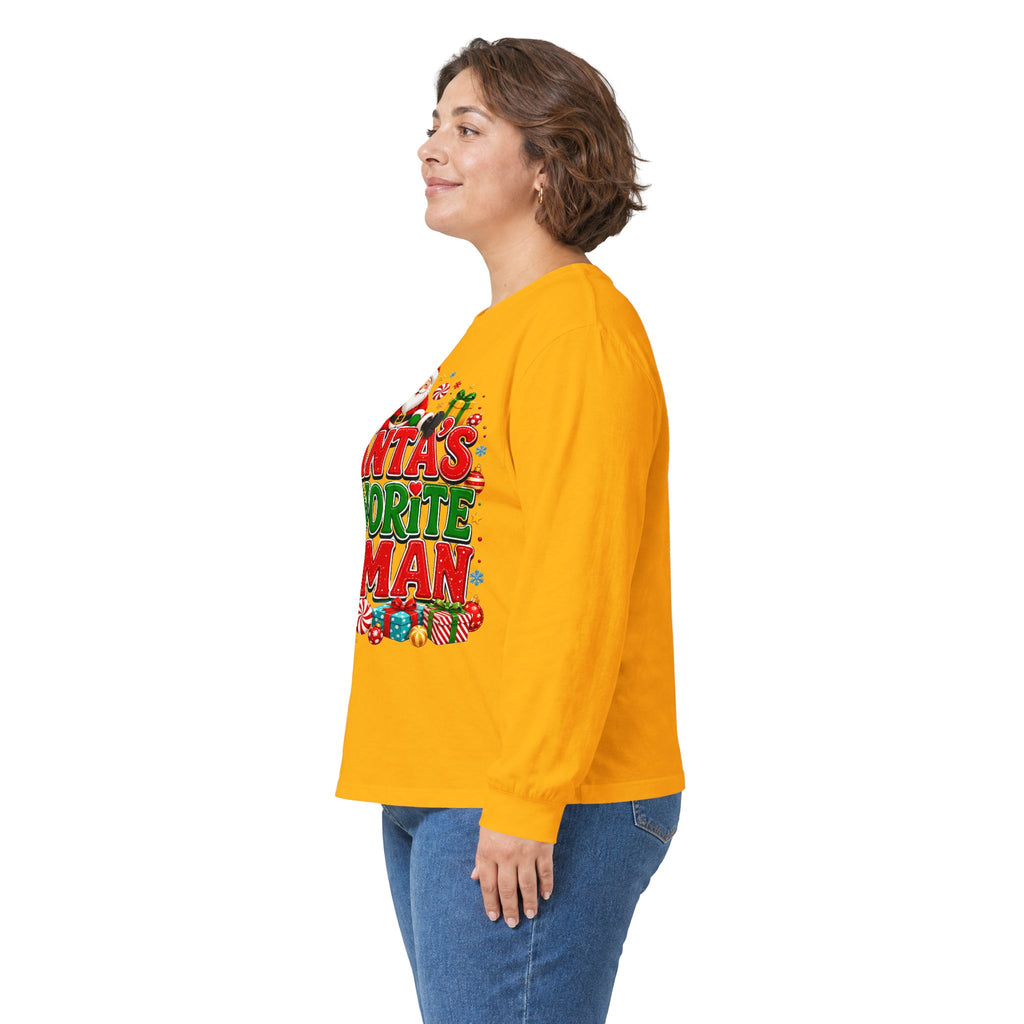 Santa's Favorite Human Long Sleeve Tee