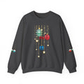 Holiday Ornaments Crewneck Sweatshirt — Hanging Baubles & Stars Christmas Sweater