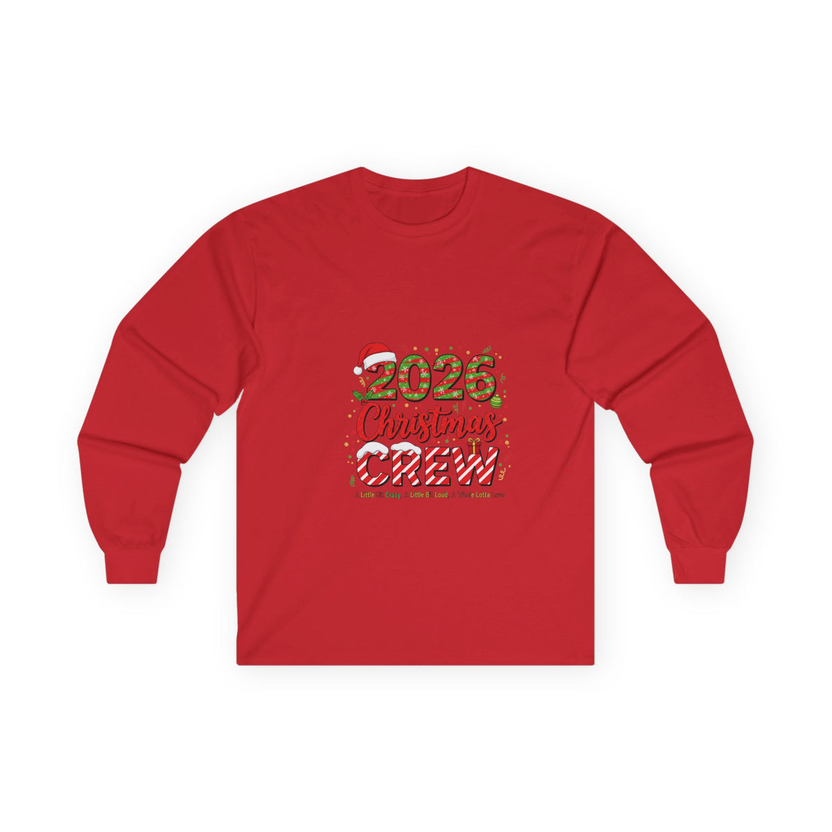 2026 Christmas Crew Long Sleeve Tee
