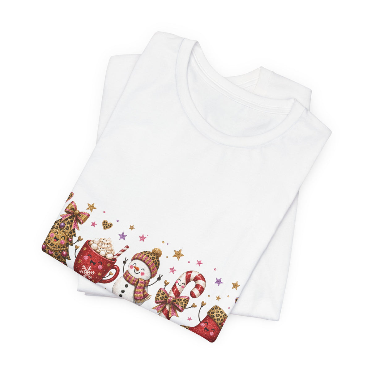 Christmas Characters T-Shirt — 'Merry Christmas' Holiday Graphic Tee