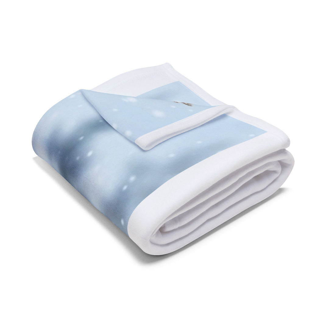 Christmas Tree Fleece Blanket — Festive Snowy Holiday Throw
