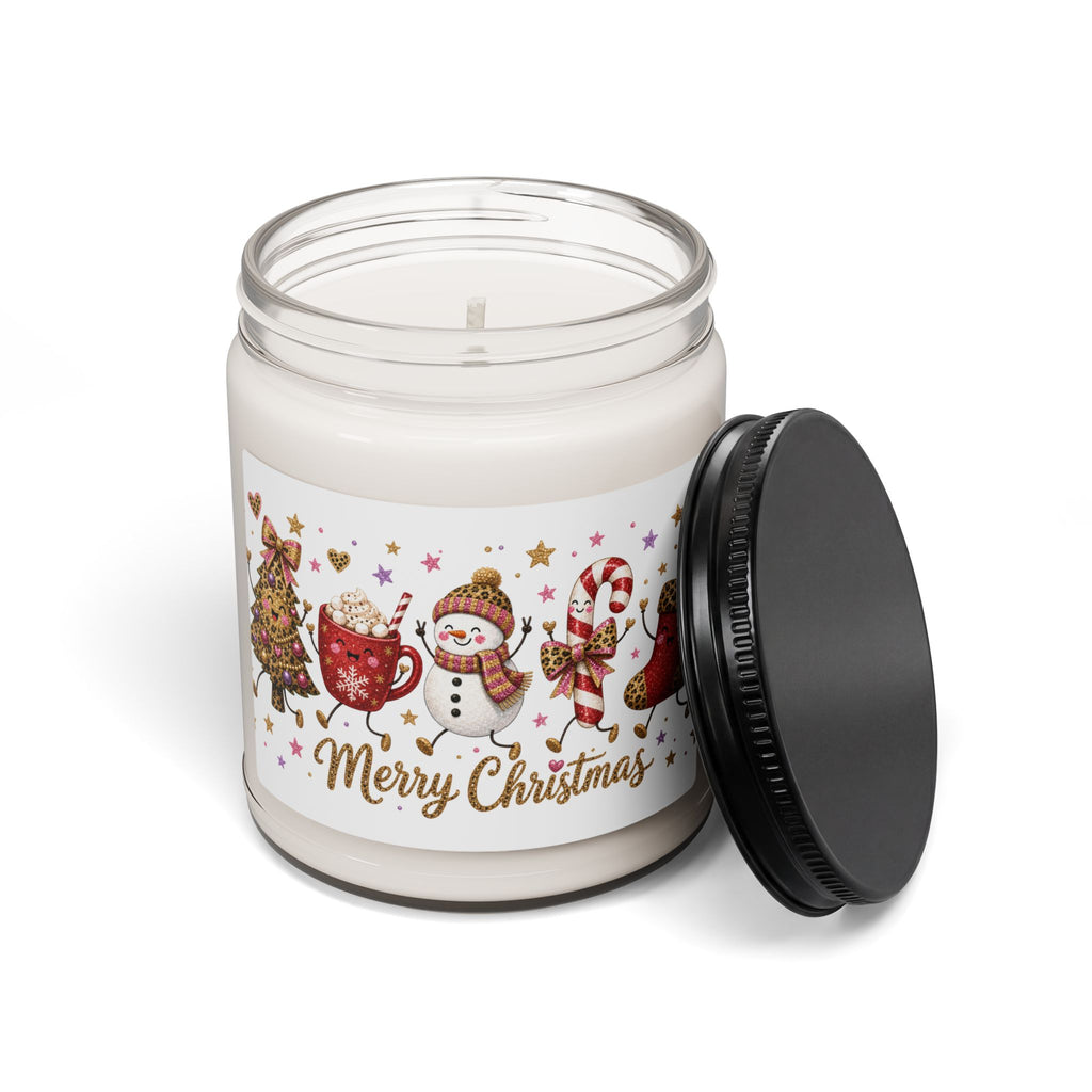 Merry Christmas Scented Soy Candle — 9oz Holiday Jar Candle