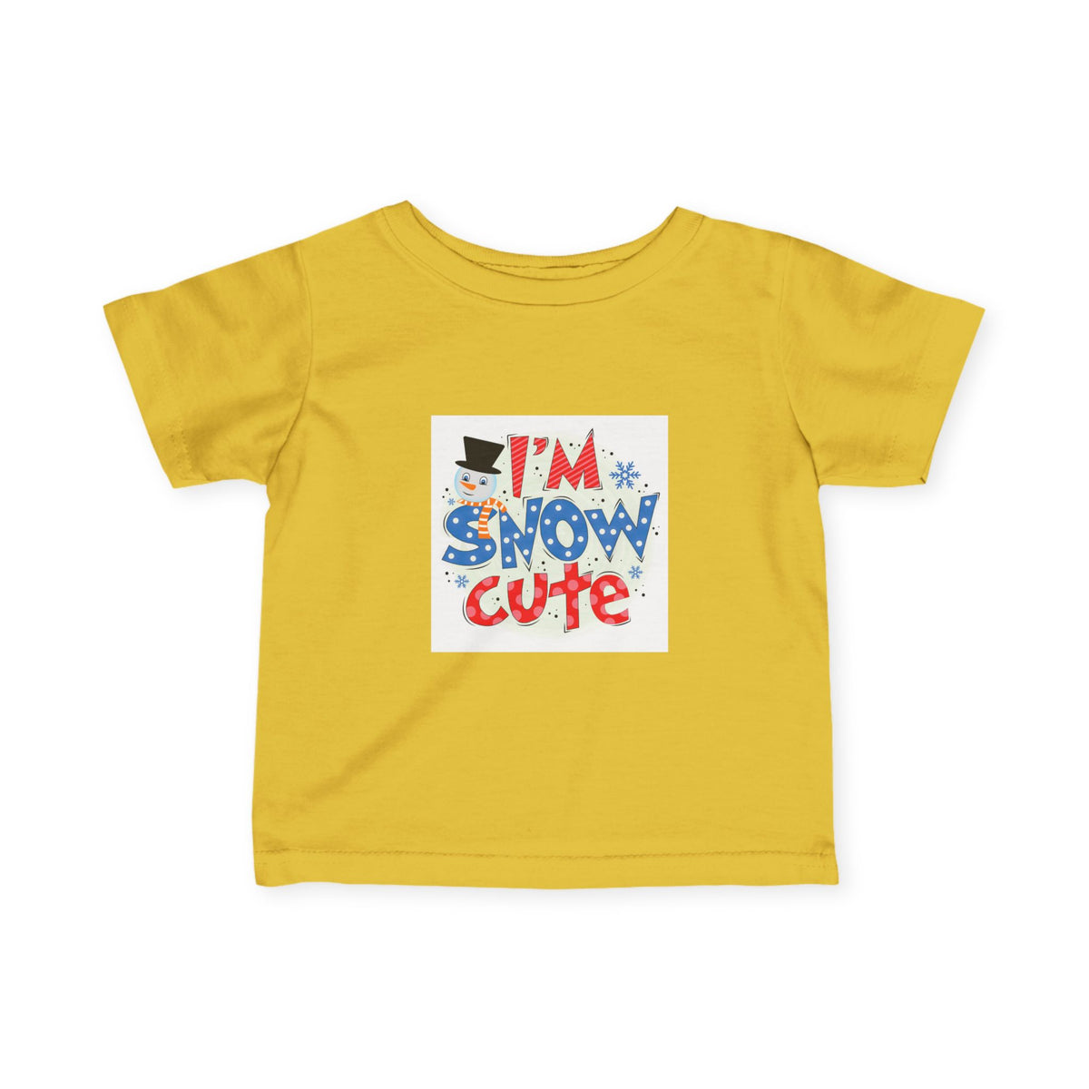 Infant Tee - "I'm Snow Cute" Holiday Baby Shirt