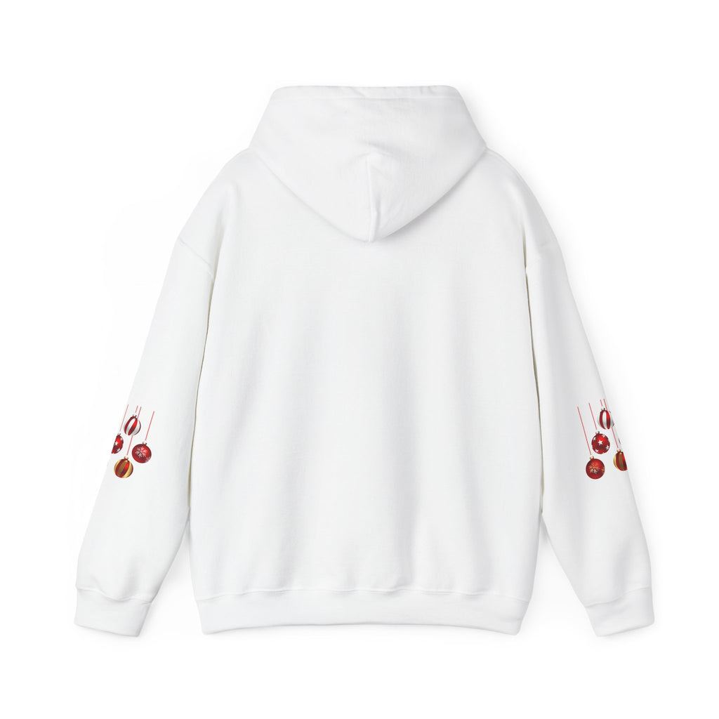 Christmas Hoodie - 'Merry Christmas' Festive Holiday Santa Hat & Holly Pullover