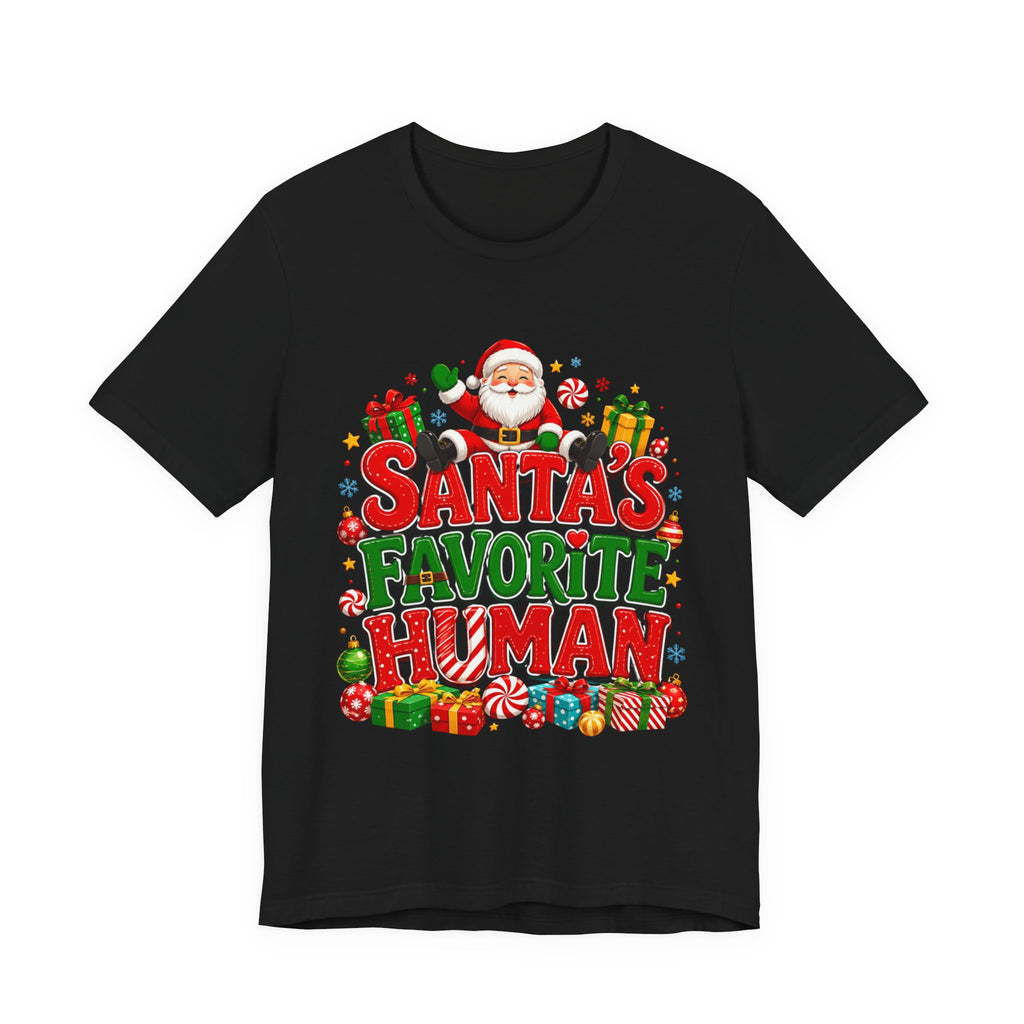 Santa's Favorite Human T-Shirt — Funny Christmas Holiday Tee