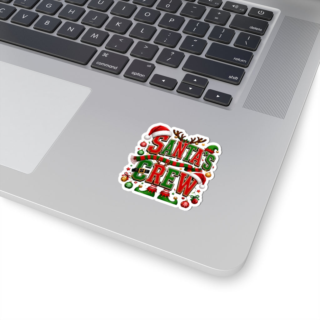 Santa’s Crew Christmas Sticker — Festive Kiss-Cut Holiday Decal