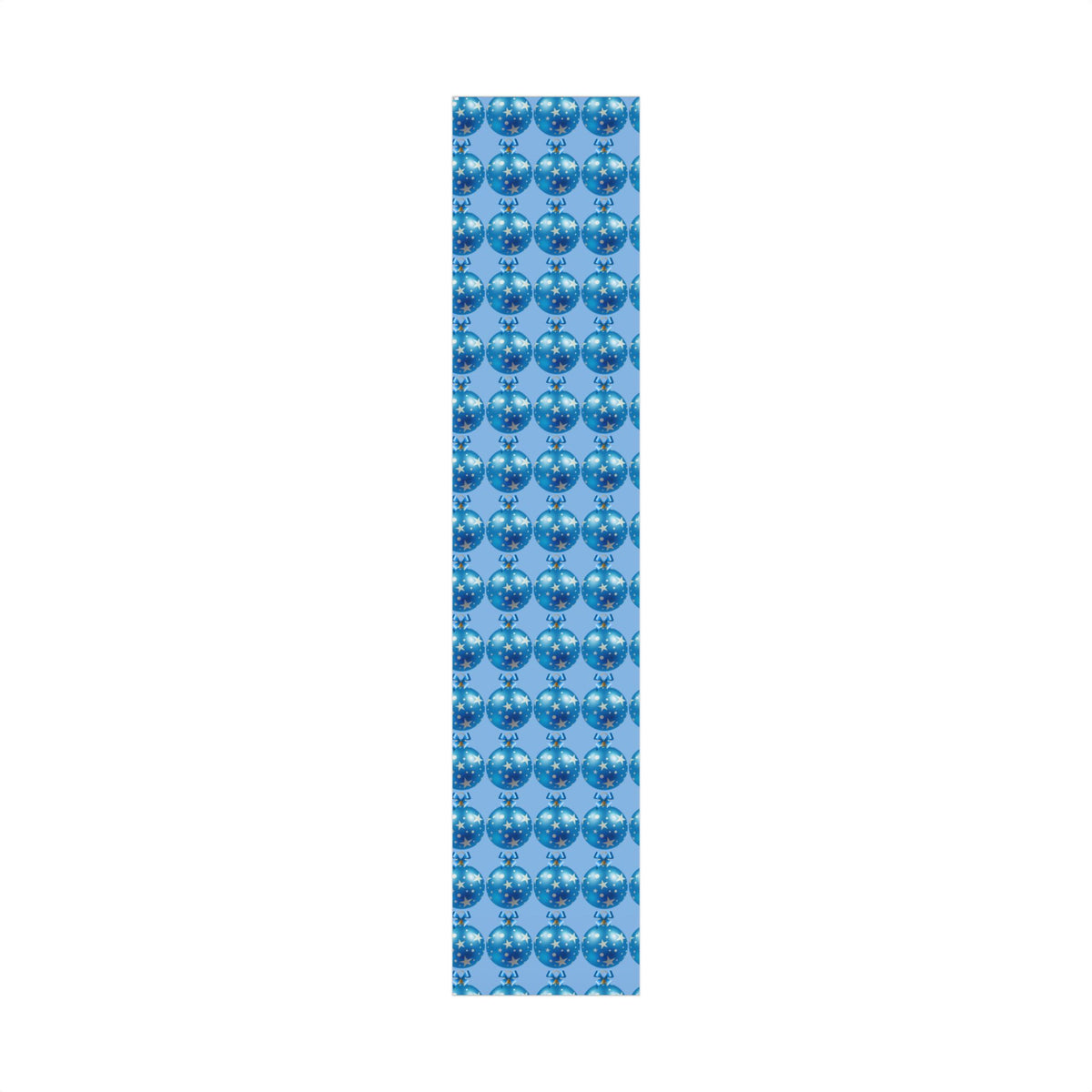 Blue Star Ornament Gift Wrap Paper — Festive Holiday Wrapping for Christmas & Birthdays
