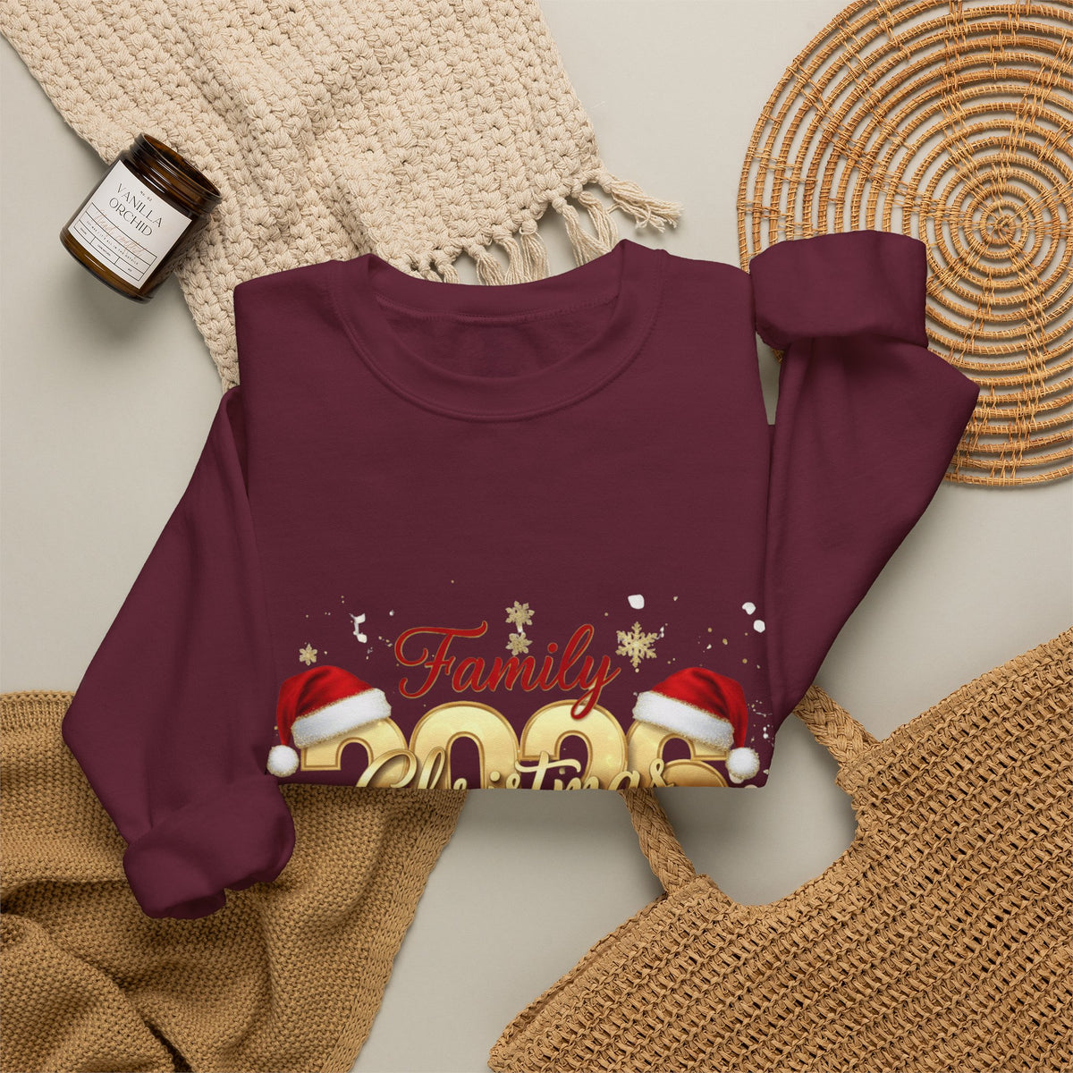 Family 2026 Christmas Sweatshirt – Holiday Ornament Crewneck