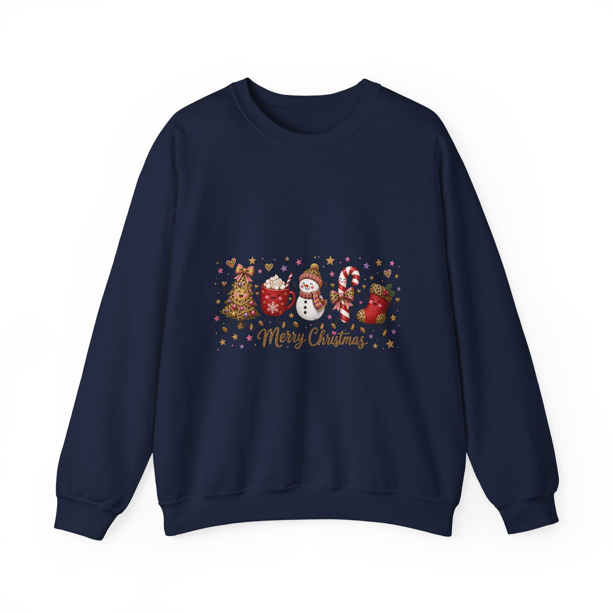 Christmas Crewneck Sweatshirt — Merry Christmas Cute Holiday Animals Design