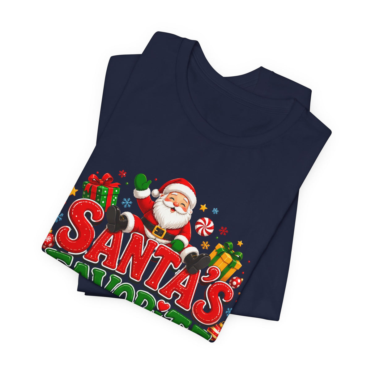 Santa's Favorite Human T-Shirt — Funny Christmas Holiday Tee