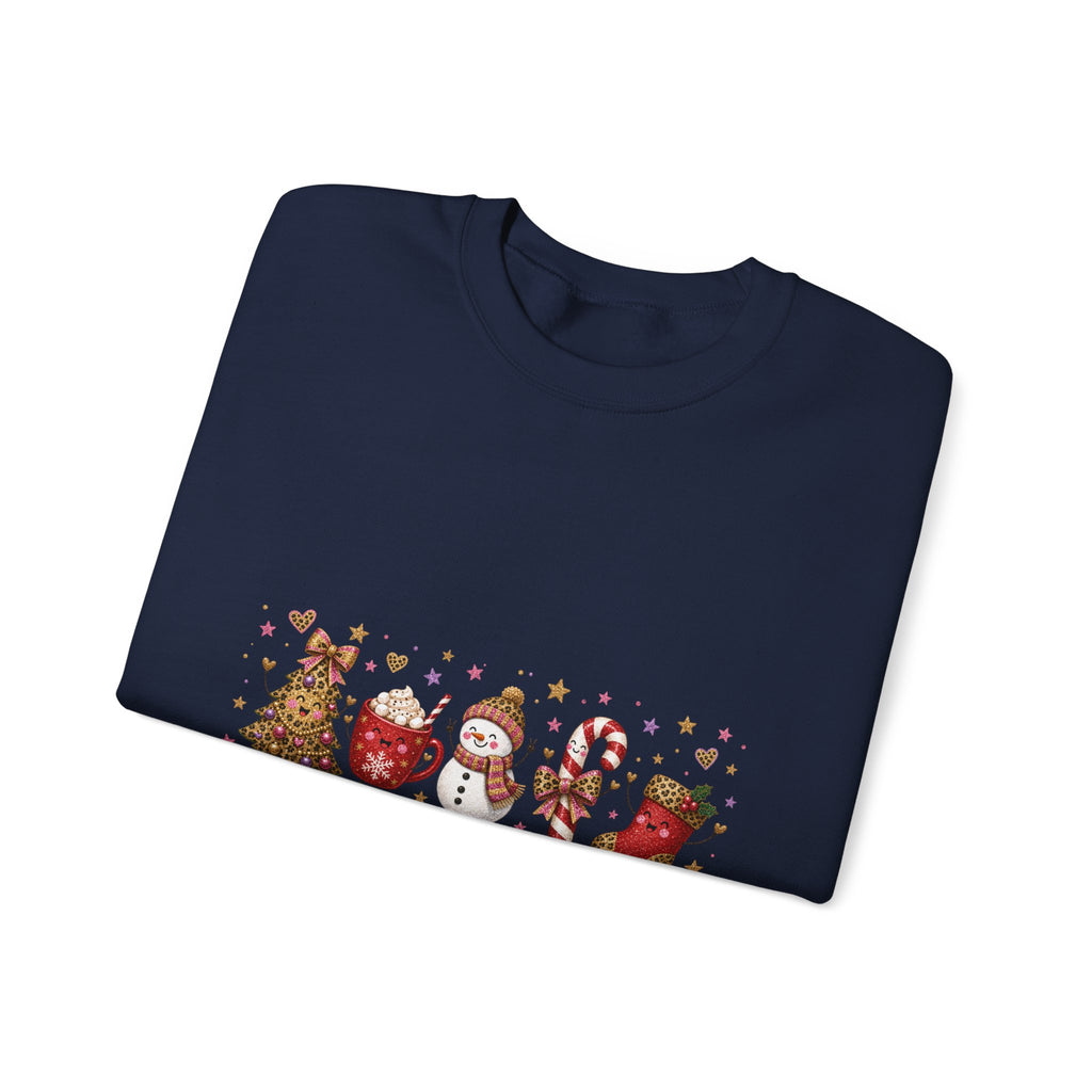 Christmas Crewneck Sweatshirt — Merry Christmas Cute Holiday Animals Design