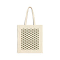 Canvas Tote Bag — Minimalist Repeating Cat Pattern Eco Shopper