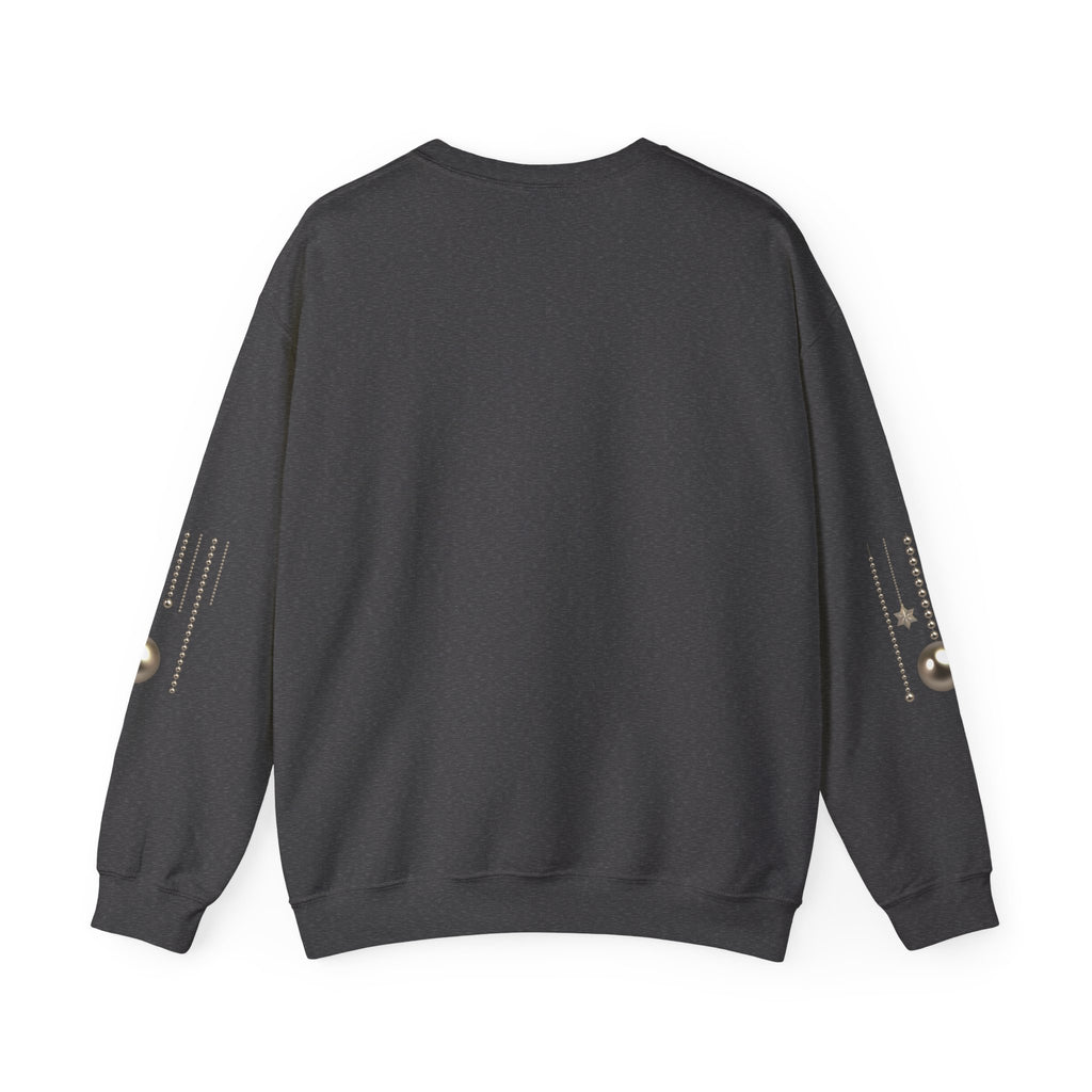 Merry Christmas Crewneck Sweatshirt — Festive Santa Hat & Holly Holiday Pullover