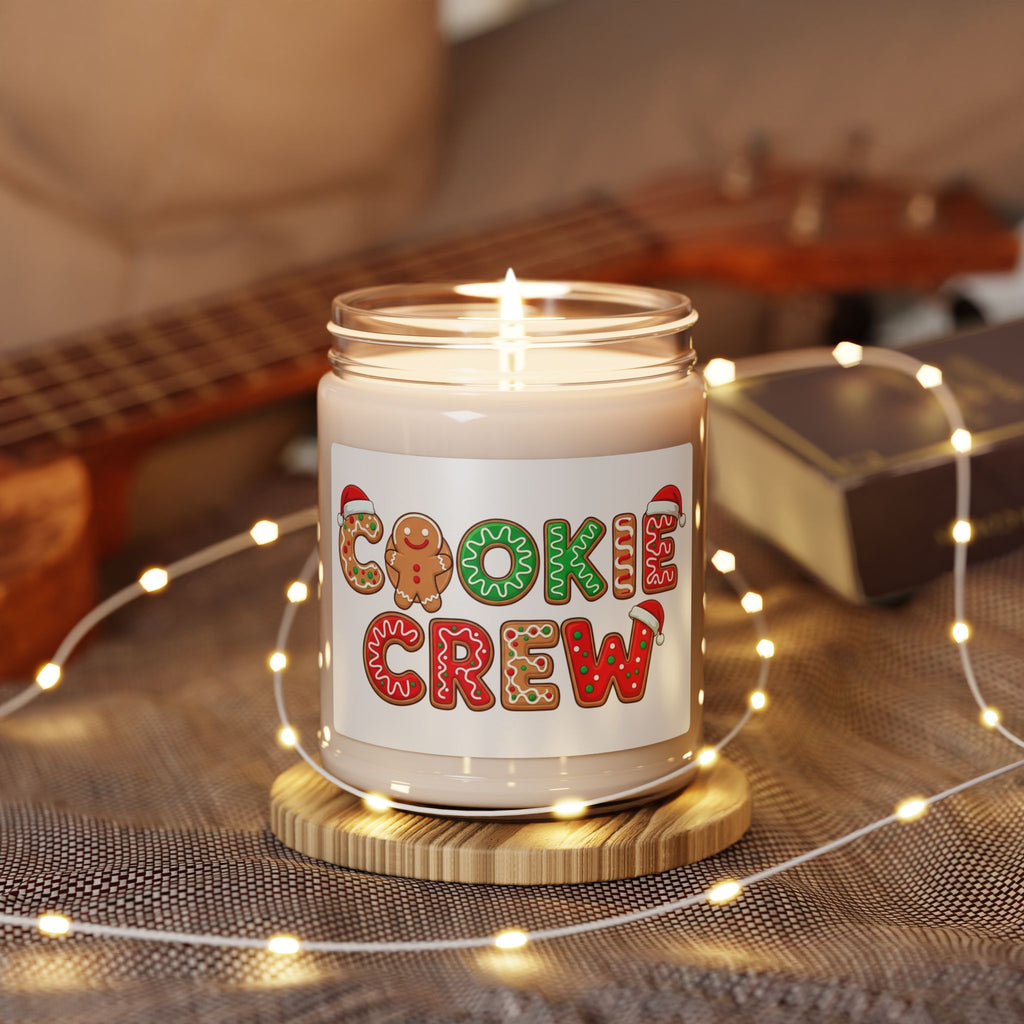 Cookie Crew Holiday Scented Soy Candle — 9oz Christmas Gingerbread Jar
