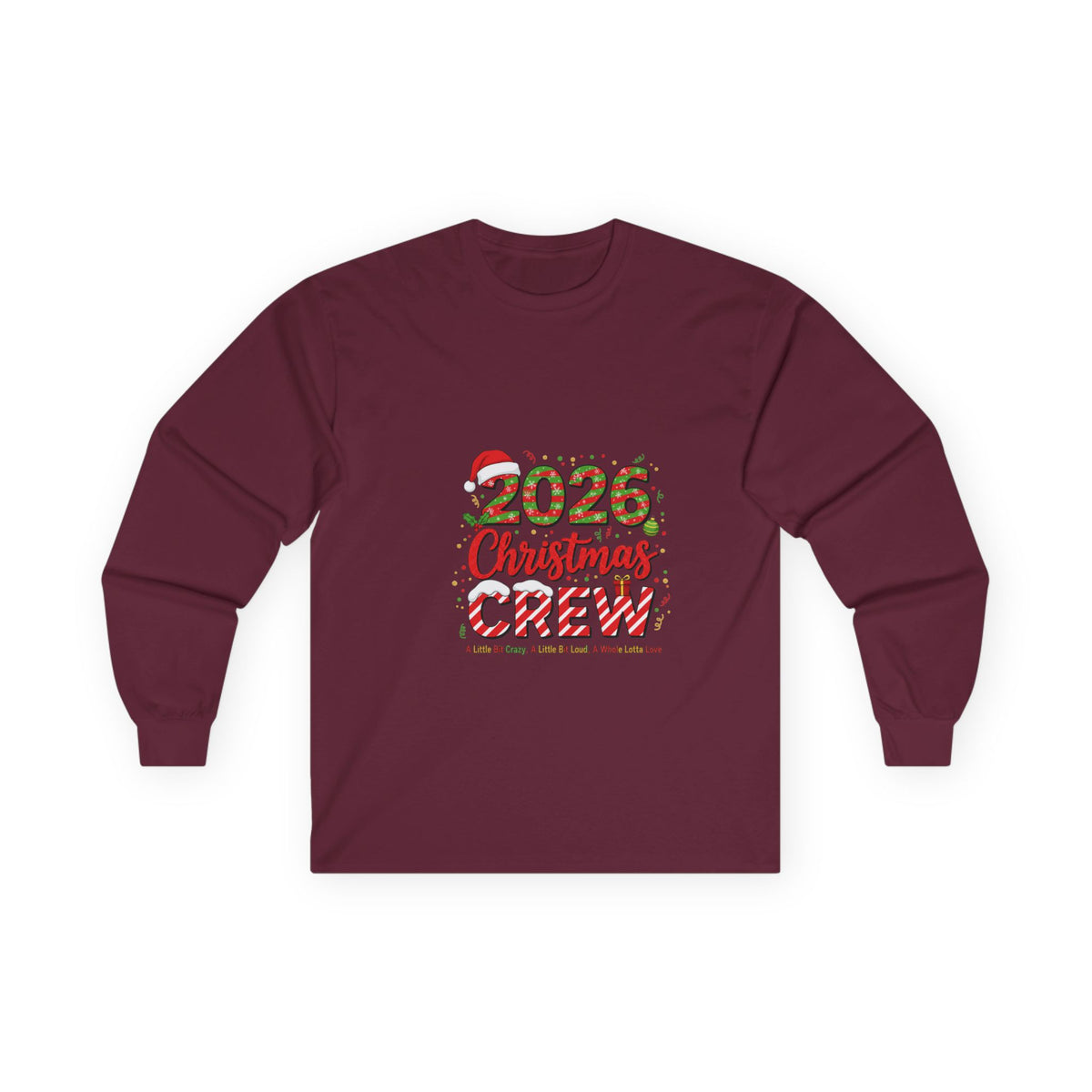 2026 Christmas Crew Long Sleeve Tee