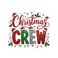 Christmas Crew Sticker — Festive Kiss-Cut Holiday Decal