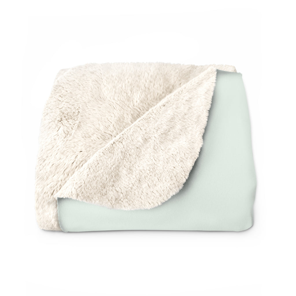 Candy Cane Wishes Sherpa Fleece Blanket — Cozy Christmas Holiday Throw