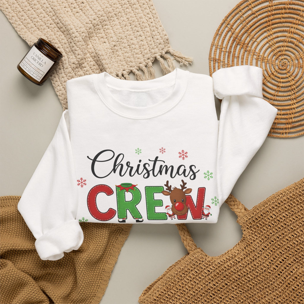 Christmas Crew Sweatshirt – "Christmas Crew: Making Memories Together" Holiday Pullover