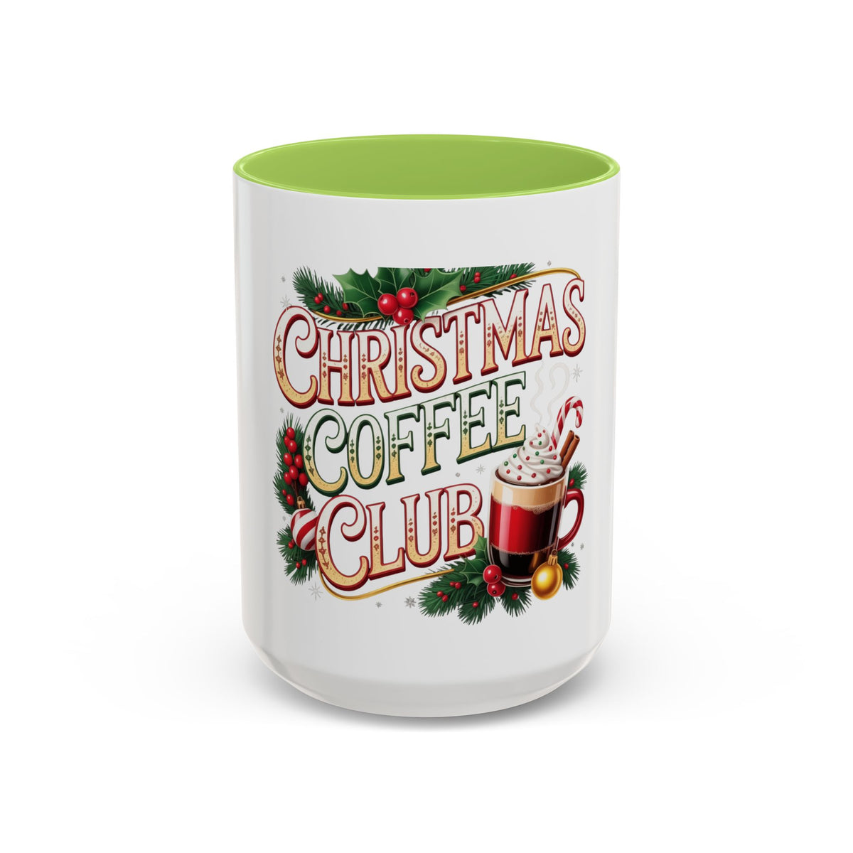 Christmas Coffee Club Mug — Holiday Coffee Lover Accent Mug (11/15 oz)