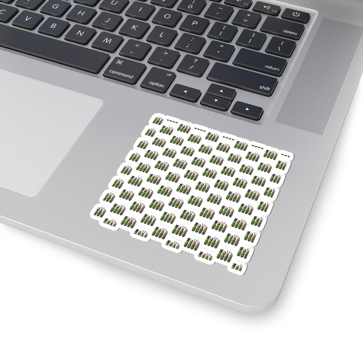 Cactus Pattern Kiss-Cut Sticker Sheet — Mini Succulent Laptop Decals