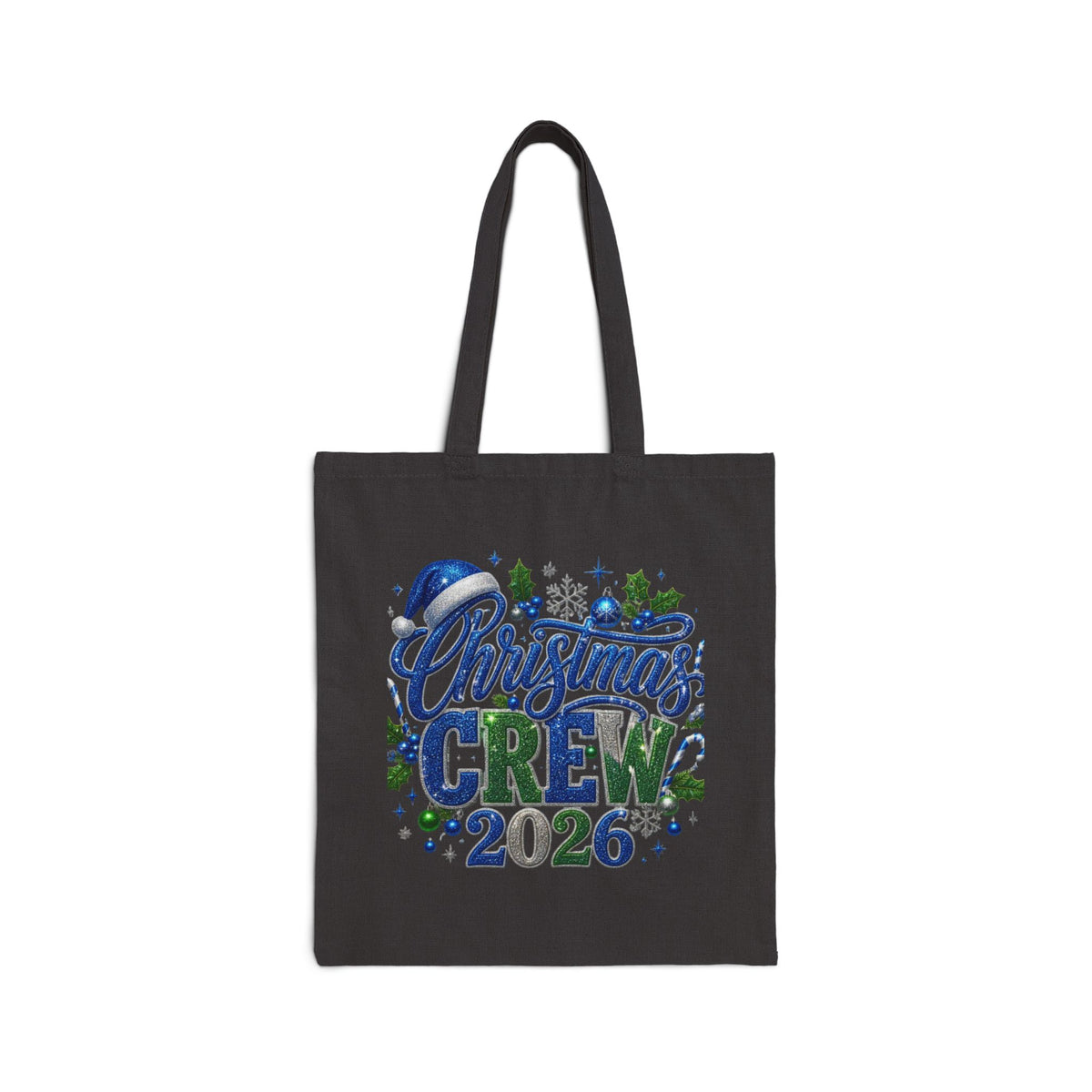 Christmas Crew 2026 Tote Bag — Holiday Canvas Gift Bag