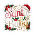 Santa Baby Christmas Sticker — Festive Kiss-Cut Holiday Decal