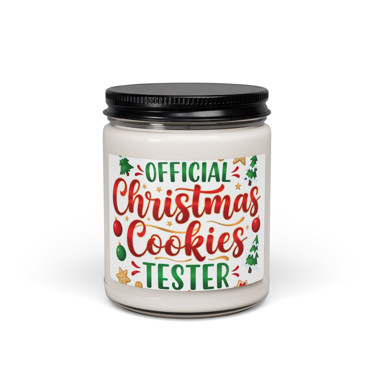 Official Christmas Cookies Tester Soy Candle — 9oz Scented Holiday Candle