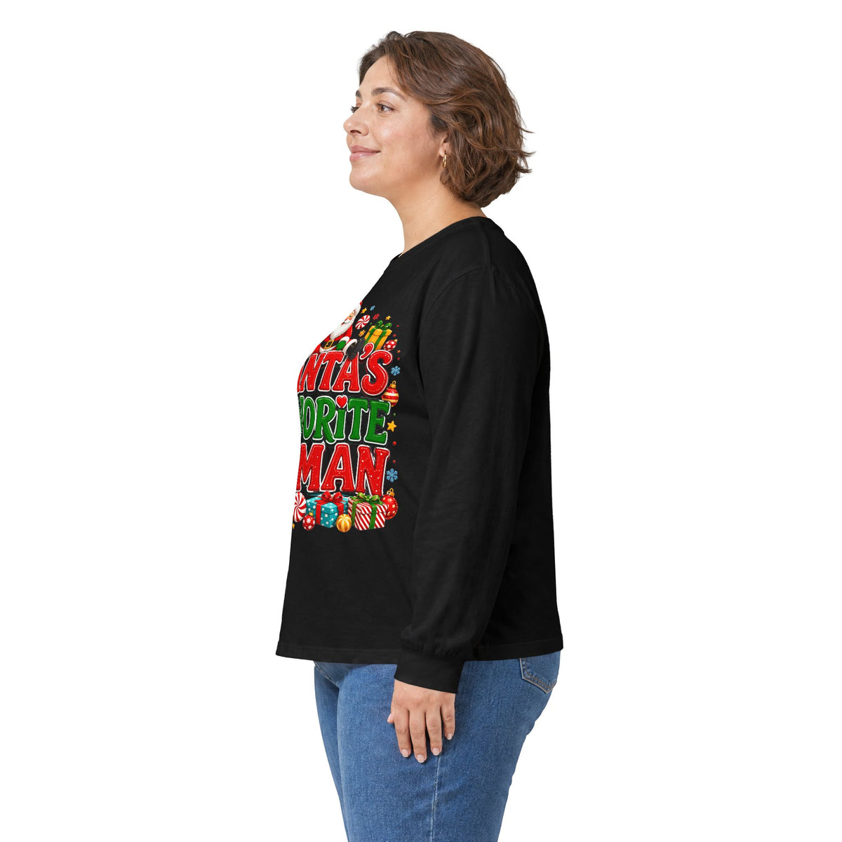 Santa's Favorite Human Long Sleeve Tee