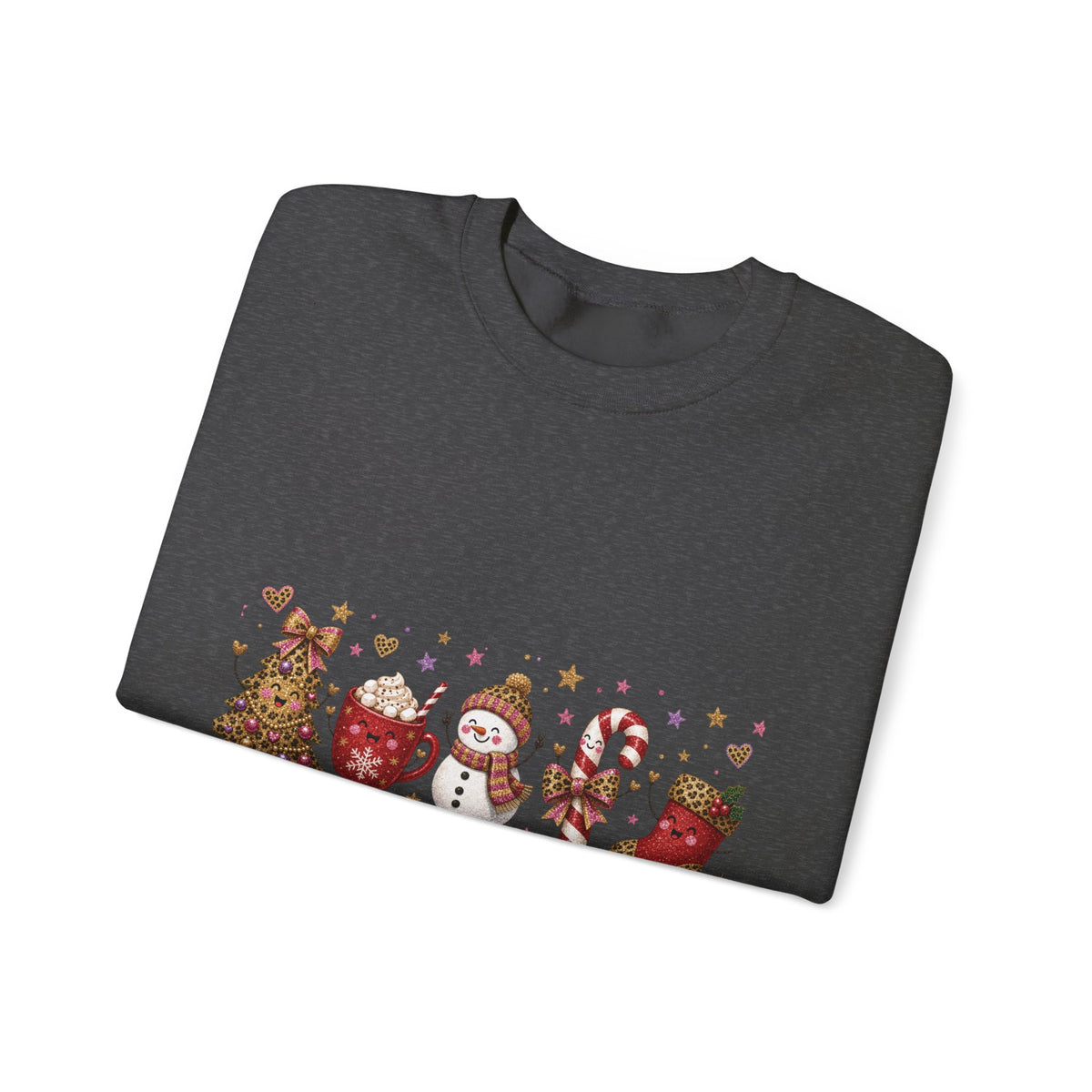 Christmas Crewneck Sweatshirt – Cute Festive Icons & "Merry Christmas" Design