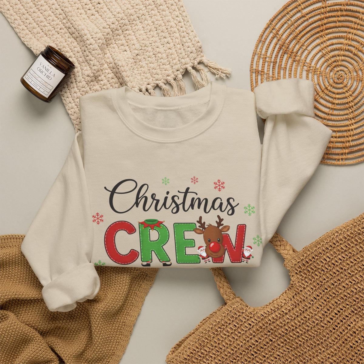 Christmas Crew Sweatshirt – "Christmas Crew: Making Memories Together" Holiday Pullover