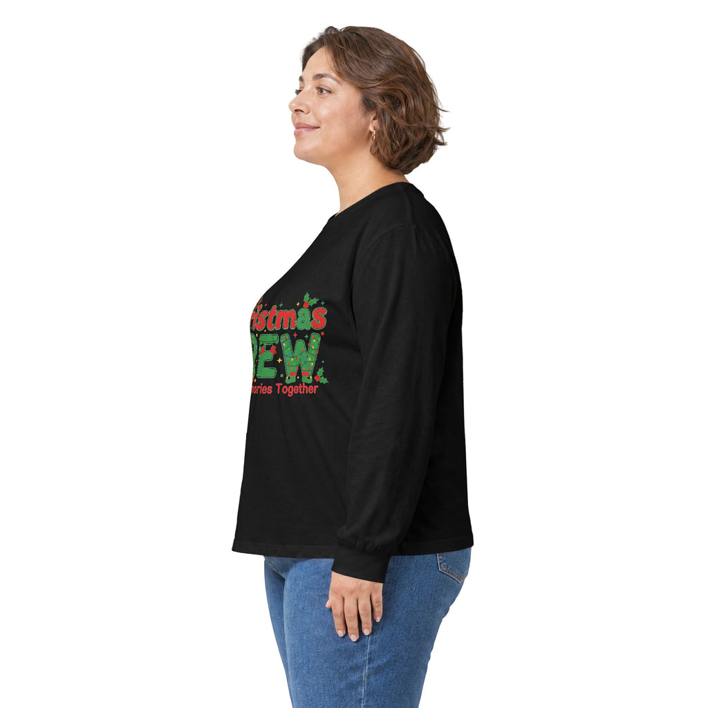 Christmas Crew Long Sleeve Tee — "Making Memories Together" Holiday Shirt