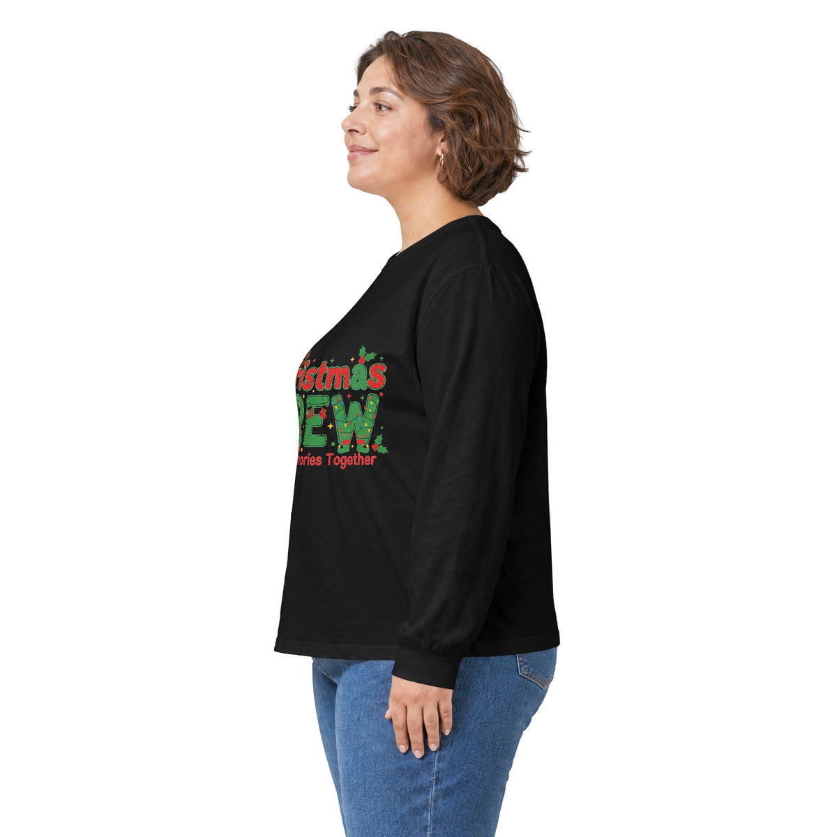 Christmas Crew Long Sleeve Tee — "Making Memories Together" Holiday Shirt