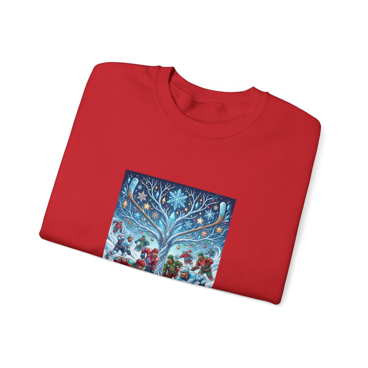 Holiday Snow Skate Crewneck Sweatshirt — Vintage Winter Ice Skaters Graphic