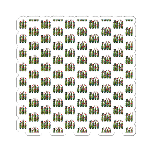 Cactus Pattern Kiss-Cut Sticker Sheet — Mini Succulent Laptop Decals