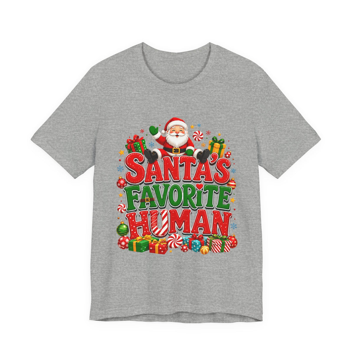 Santa's Favorite Human T-Shirt — Funny Christmas Holiday Tee