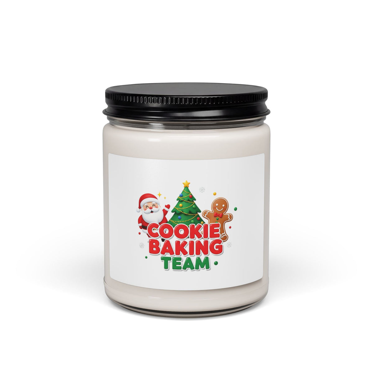Cookie Baking Team Christmas Soy Candle — 9oz Scented Holiday Jar