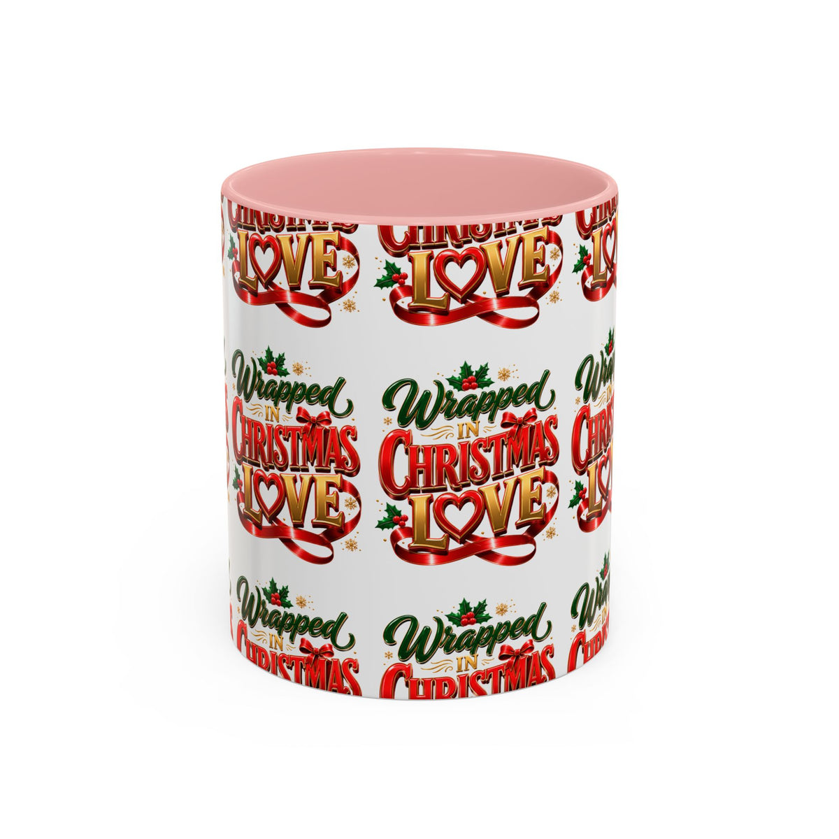 Wrapped Christmas Love Accent Coffee Mug – Festive Holiday Tea & Cocoa Cup