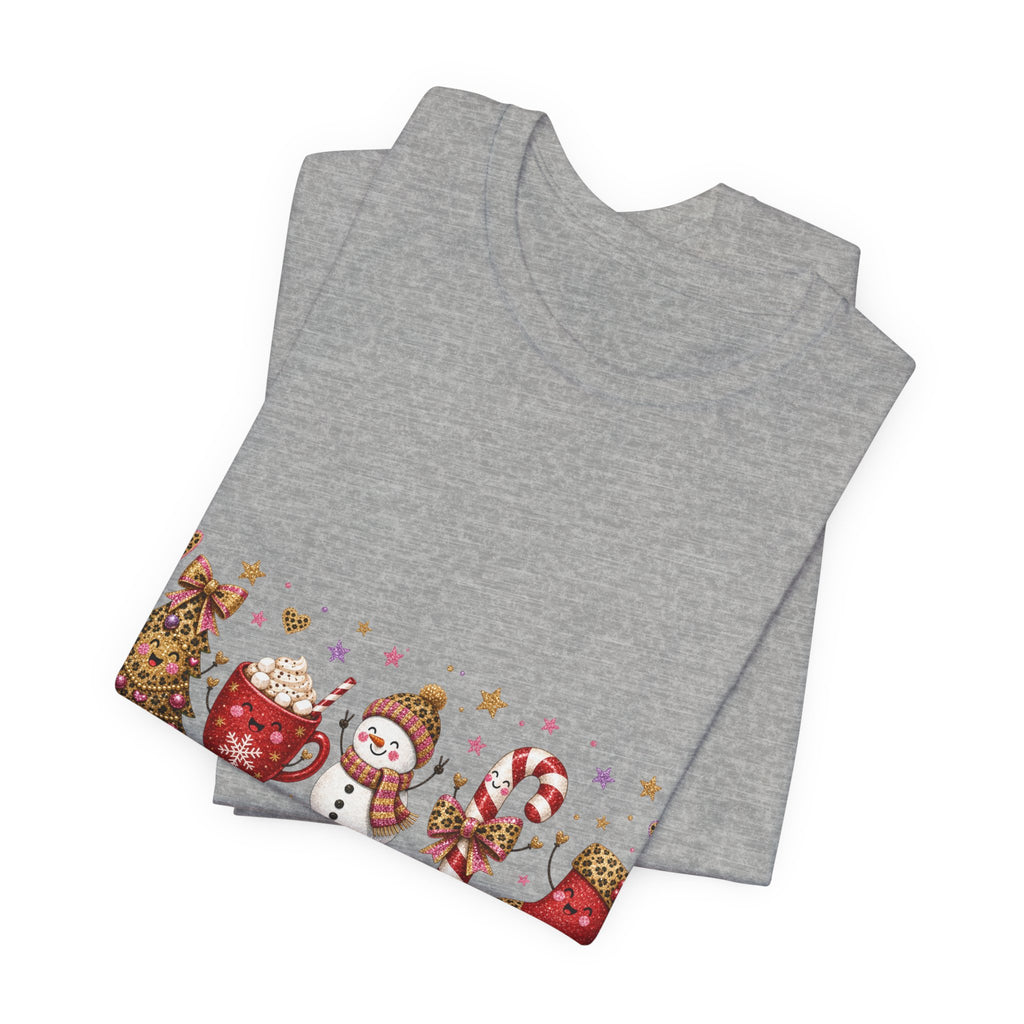 Christmas Characters T-Shirt — 'Merry Christmas' Holiday Graphic Tee