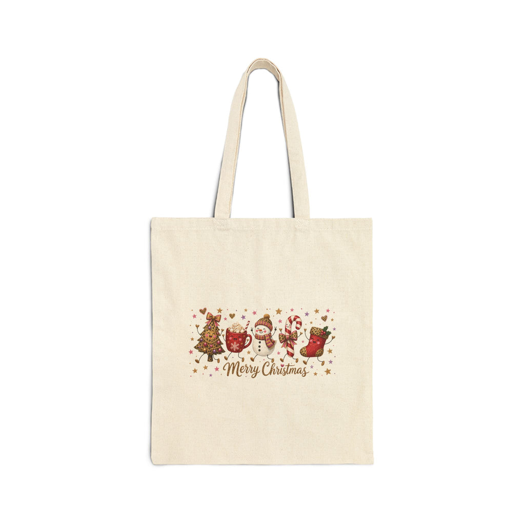 Christmas Gnome Cotton Tote Bag — Merry Christmas Holiday Market Bag